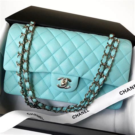 chanel purses blue|tiffany blue chanel bag.